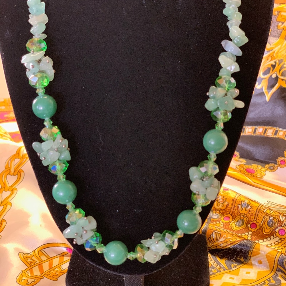 Jade Necklace with Matching Bracelets